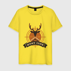 Hunt club – Мужская футболка хлопок с принтом купить со скидкой в -20%