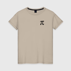 Женская футболка хлопок Математика. Число Пи