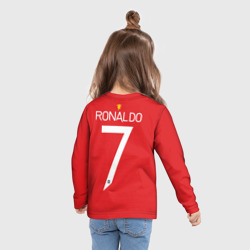 Детский лонгслив 3D Ronaldo Manchester United - фото 2