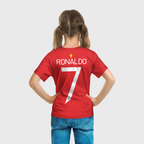 Детская футболка 3D Ronaldo Manchester United, цвет 3D печать - фото 6