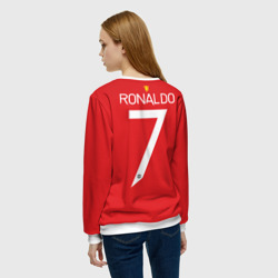 Женский свитшот 3D Ronaldo Manchester United - фото 2