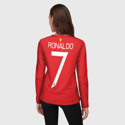 Женский лонгслив 3D Ronaldo Manchester United - фото 2