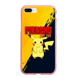 Чехол для iPhone 7Plus/8 Plus матовый Pikachu Pika Pika Пикачу