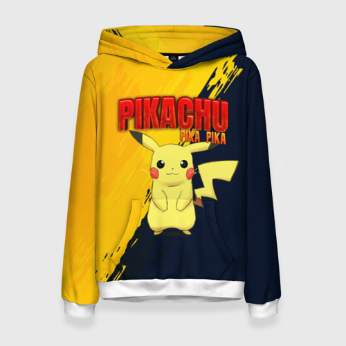 Женская толстовка 3D Pikachu Pika Pika Пикачу, цвет 3D печать