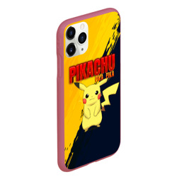 Чехол для iPhone 11 Pro Max матовый Pikachu Pika Pika Пикачу - фото 2