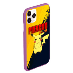 Чехол для iPhone 11 Pro Max матовый Pikachu Pika Pika Пикачу - фото 2