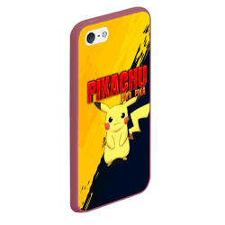 Чехол для iPhone 5/5S матовый Pikachu Pika Pika Пикачу - фото 2
