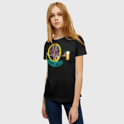 Женская футболка 3D Пивопланетянин - фото 2