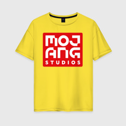 Женская футболка хлопок Oversize Mojang Studios