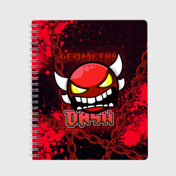 Тетрадь Geometry Dash Red