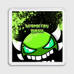 Магнит 55*55 Geometry Dash Green