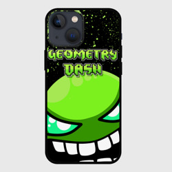 Чехол для iPhone 13 mini Geometry Dash Green