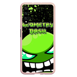 Чехол для Honor 20 Geometry Dash Green