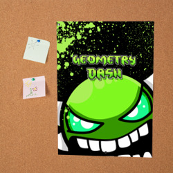 Постер Geometry Dash Green - фото 2