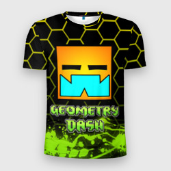 Мужская футболка 3D Slim Geometry Dash Классика