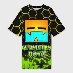Платье-футболка 3D Geometry Dash Классика