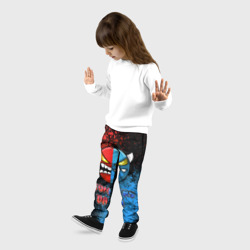 Детские брюки 3D Geometry Dash Red Blue - фото 2