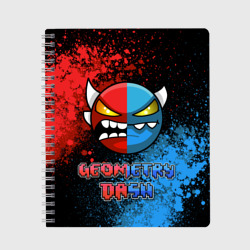 Тетрадь Geometry Dash Red Blue