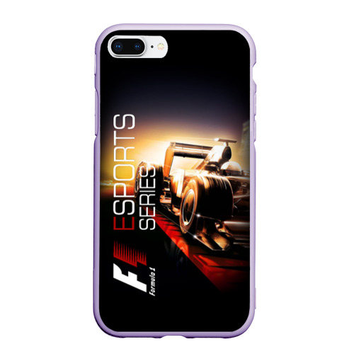 Чехол для iPhone 7Plus/8 Plus матовый Formula 1, цвет светло-сиреневый