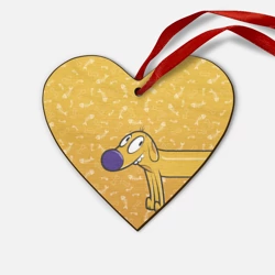 Деревянная игрушка Сердце Котопес Пес спереди