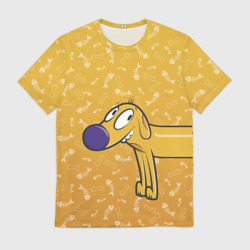 Мужская футболка 3D Котопес Пес спереди