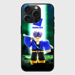 Чехол силиконовый для Apple iPhone 15 Pro матовый Dragonball Roblox Роблокс