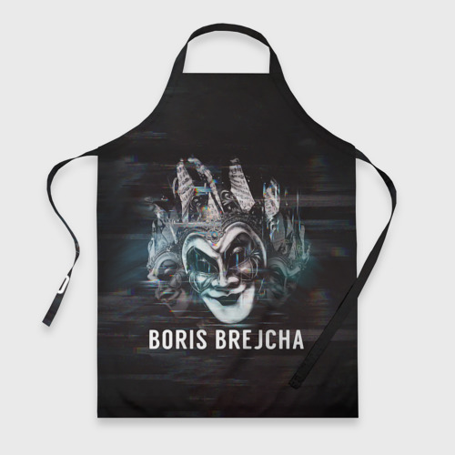 Фартук с принтом Boris Brejcha Mask, вид спереди №1