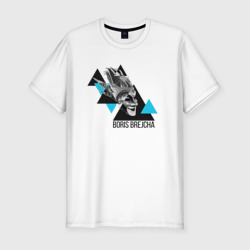 Мужская футболка хлопок Slim Boris Brejcha triangles