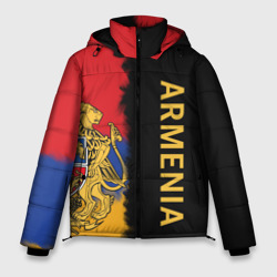 Мужская зимняя куртка 3D Armenia Flag and emblem