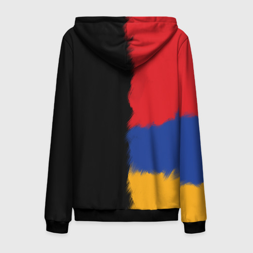 Мужская толстовка 3D на молнии Armenia Flag and emblem, цвет черный - фото 2