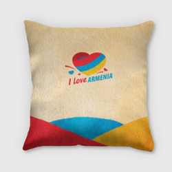 Подушка 3D Heart I love Armenia