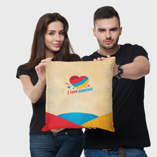 Подушка 3D Heart I love Armenia - фото 3