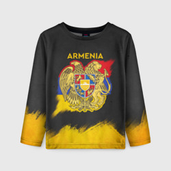 Детский лонгслив 3D Yellow and Black Armenia