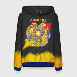 Женская толстовка 3D Yellow and Black Armenia