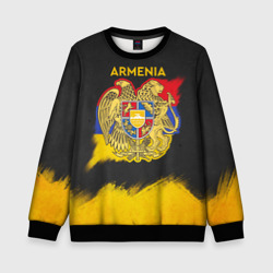 Детский свитшот 3D Yellow and Black Armenia