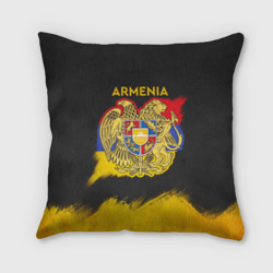 Подушка 3D Yellow and Black Armenia