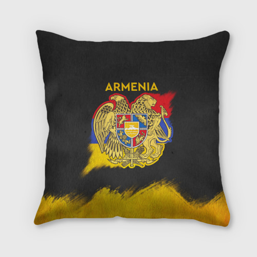 Подушка 3D Yellow and Black Armenia