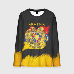 Мужской лонгслив 3D Yellow and Black Armenia