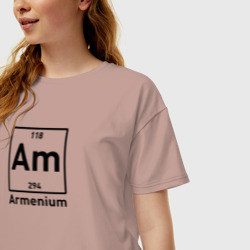 Женская футболка хлопок Oversize Am - Armenium - фото 2