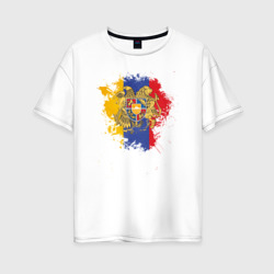 Женская футболка хлопок Oversize Colors of Armenia