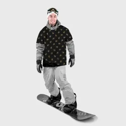 Накидка на куртку 3D Золотые пчелы паттерн