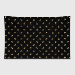 Флаг-баннер Золотые пчелы паттерн