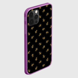 Чехол для iPhone 12 Pro Золотые пчелы паттерн - фото 2