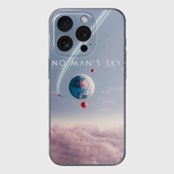 Чехол для iPhone 16 Pro силиконовый с защитой камеры No mans sky