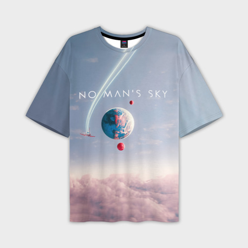 Мужская футболка oversize 3D No mans sky, цвет 3D печать