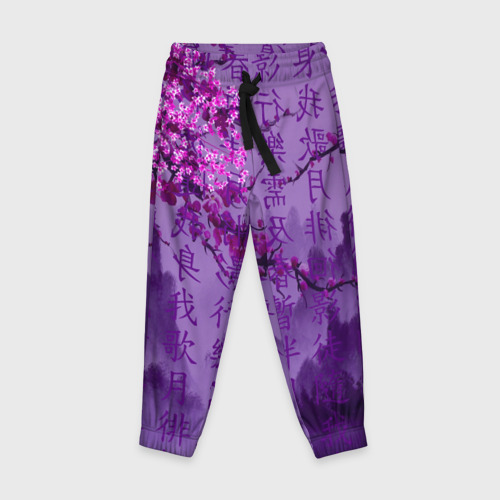 Детские брюки 3D Фиолетовый китай