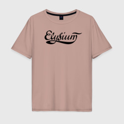 Мужская футболка хлопок Oversize Elysium логотип