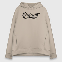 Женское худи Oversize хлопок Elysium логотип