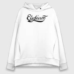 Женское худи Oversize хлопок Elysium логотип
