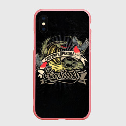 Чехол для iPhone XS Max матовый Снегири и драконы Elysium